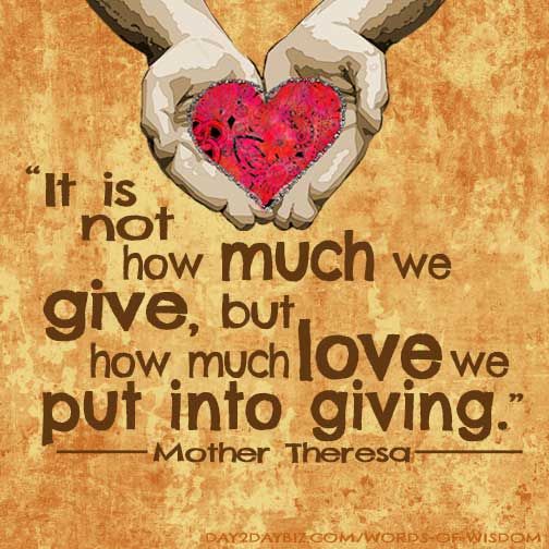 Love in the Giving
