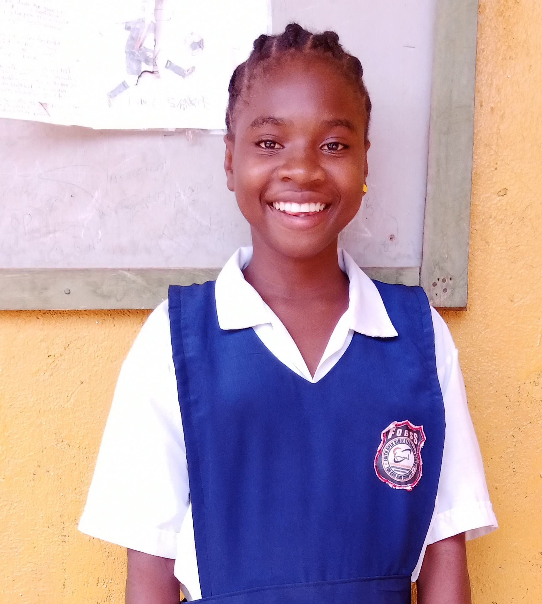 Teta is excited to start Gr. 5.  She is the oldest of 8 children and the only one in her family that is going to school. She feels very blessed!  Teta is a brilliant student.  One who is very focused.
