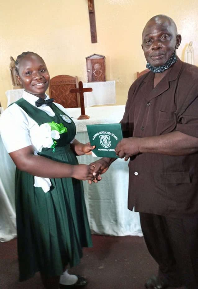 Esther David way to go!! You were just a little girl when Pastor Keita took you into their family.  God rescued you from extreme poverty!  Today you are a champion! Esther plans to study Agriculture in University.  Esther was sponsored by Ben, Jennifer & Georgia Jowett of LaBroquerie, MB