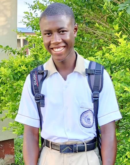 Samuel Kennedy came to live in Ma Esther's Home several years ago.  He has no living parents.  Samuel is a young man of integrity.  He is very trustworthy and leads by example.  He is a sharp student and very talented.