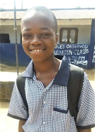 Thomas is happy to be on our scholarship program. He is doing well in Gr. 5.
