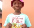 Danielle Coleman gets a Children's Bible (2)