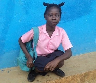 Jacqueline during elementary school in 2017.