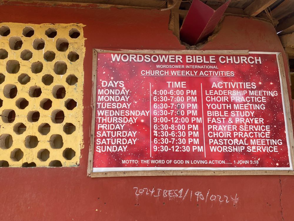 This is an active church. Every day of the week.