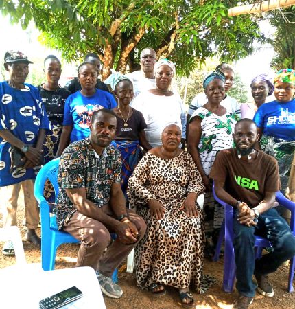 Andrew and Daniel with Temas Founder Ma Doris Weefar, Staff and Volunteers the day they did the assessment
