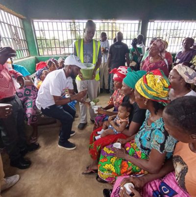Daniel serves moringa