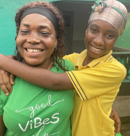 Darlyn with niece Mai who lives with her