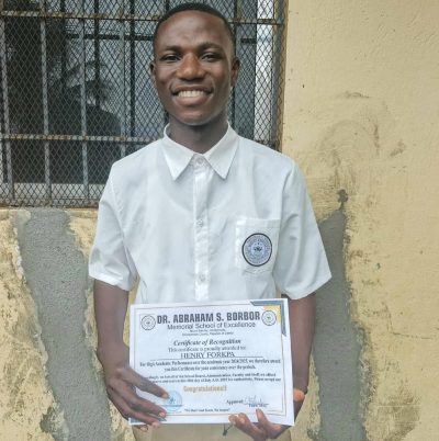 Dr. Abraham S. Borbor Memorial School of Excellence Award