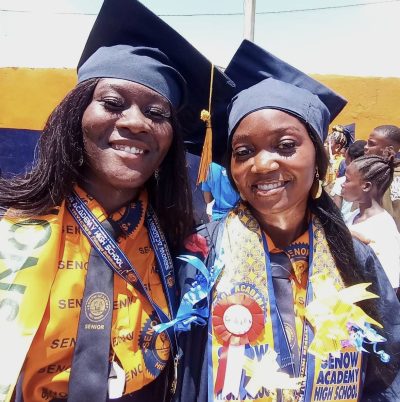 Janet and Bendu at their High School Grad Janet and Bendu at their High School Grad