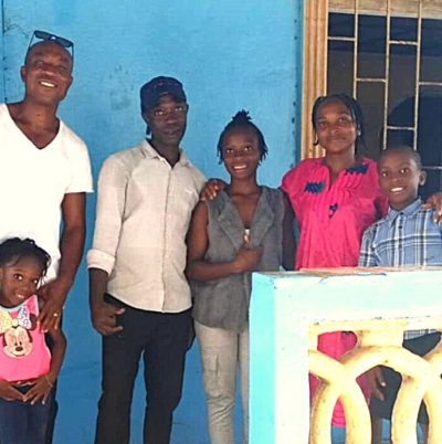 Kollie Family with Pastor Malcolm and Adina