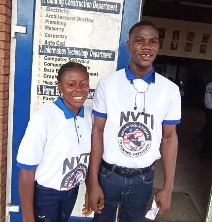 Ruben and Dabozee at their Vocation School