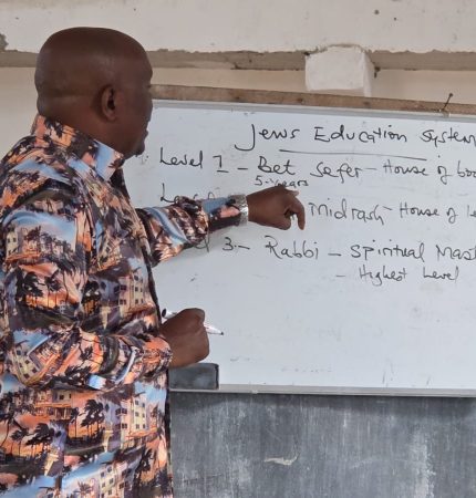 Samuel training teachers of the School of the Supernatural