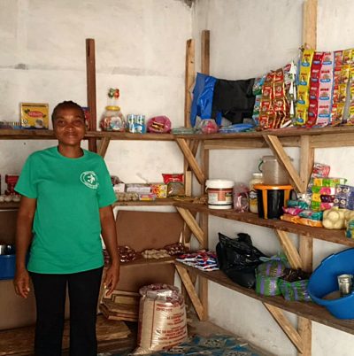 Theresa has set up her new shop